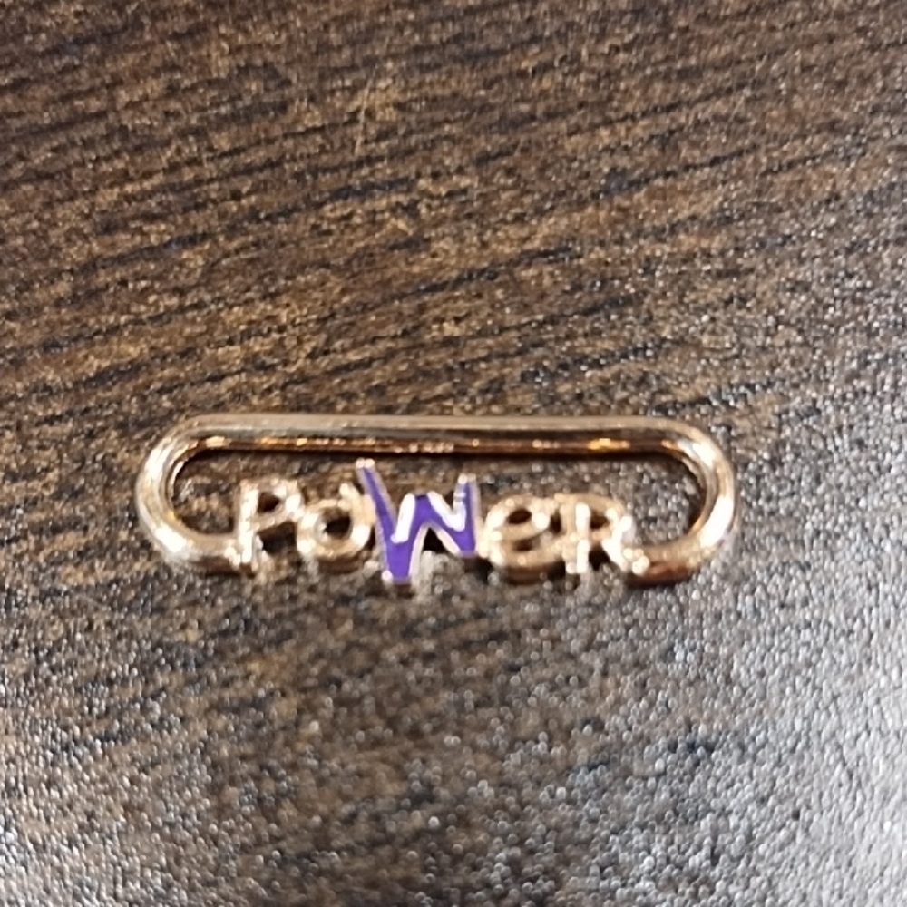 Pandora Gold and Purple Power Bracelet Charm